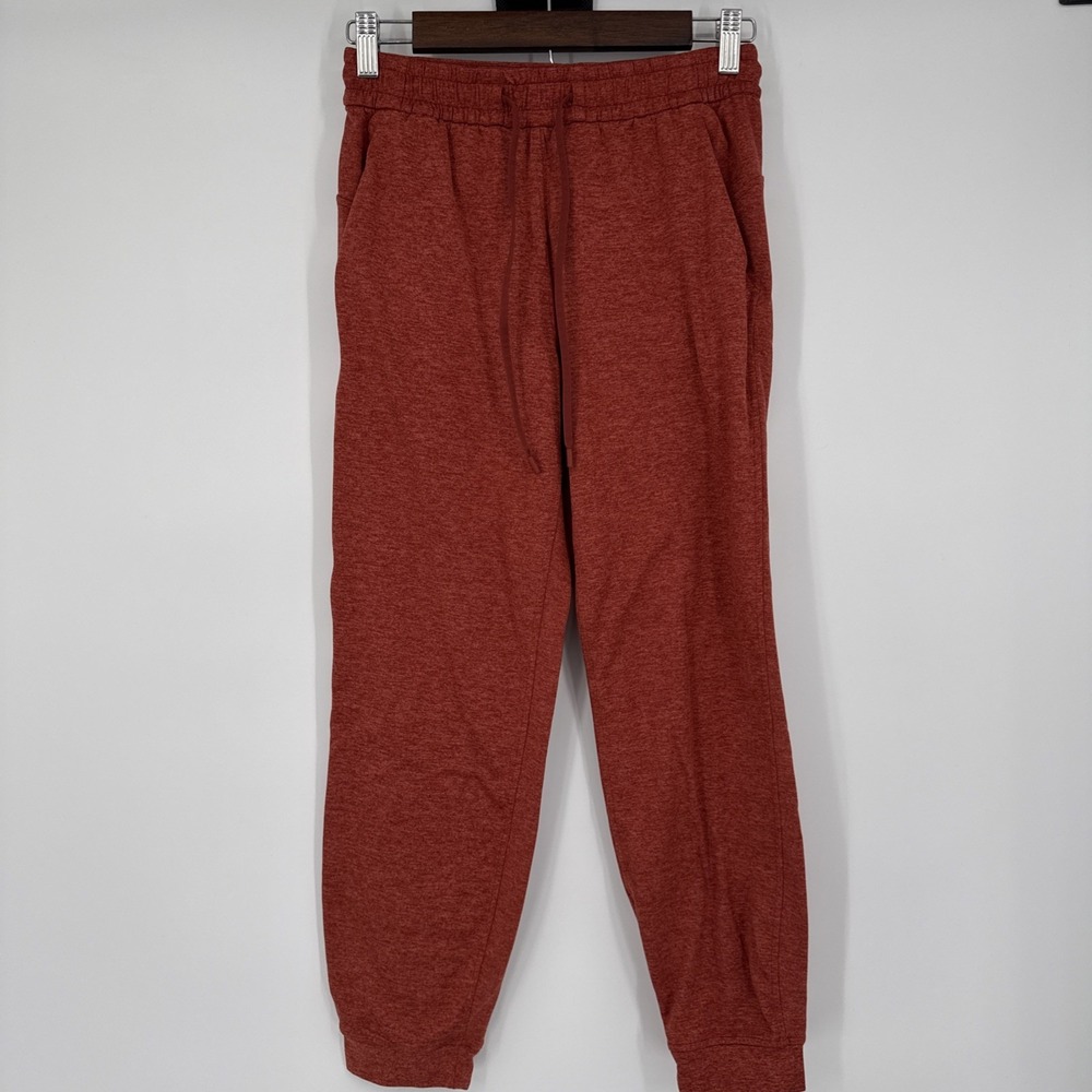 Lululemon Womens 4 Soft Jersey Classic-Fit Mid-Rise‎ Jogger Orange Yoga Tapered